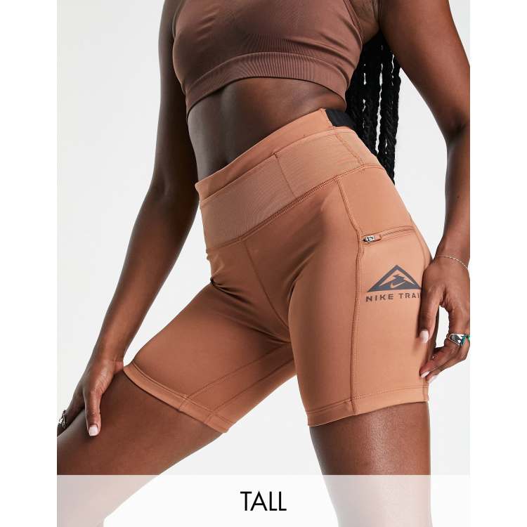 Nike Trail Epic Luxe Booty Shorts in White