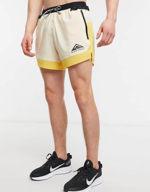 Beige running sale shorts