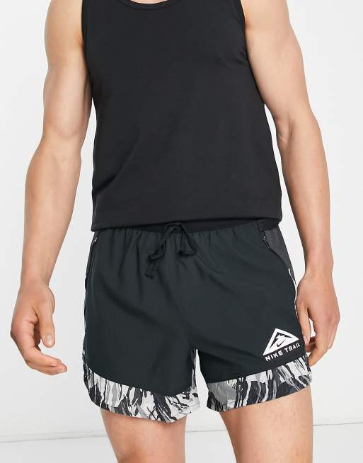 nike trail shorts black