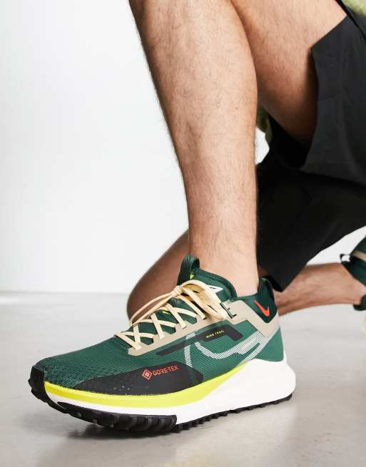 Nike Running Trail React Pegasus 4 Goretex trainers in green