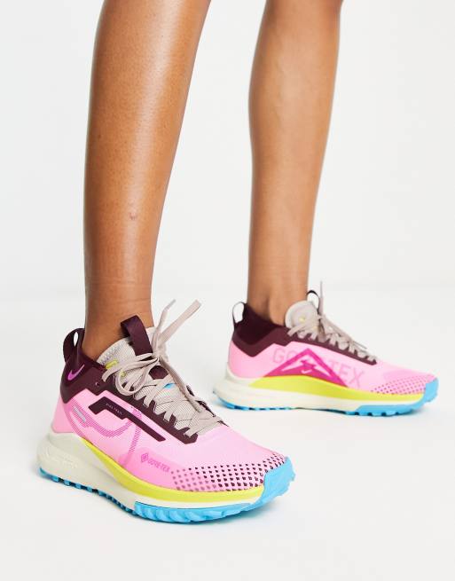 Nike Running Trail React Pegasus 4 trainers in pink | ASOS