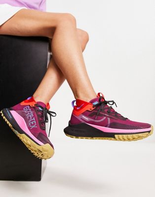 Nike Running Trail React Pegasus 4 trainers in purple