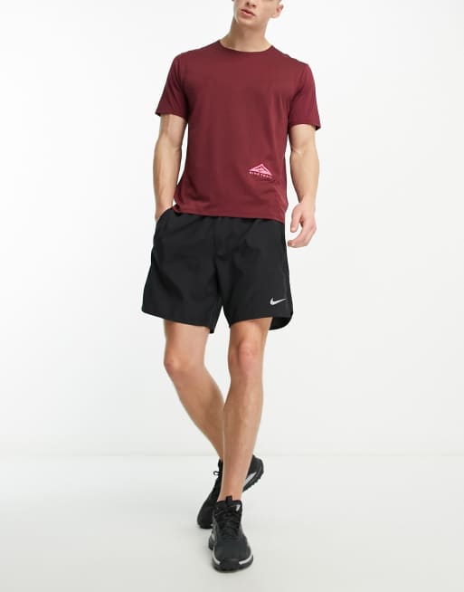 Nike Running Trail Rise 365 Dri-FIT Rød t-shirt ASOS