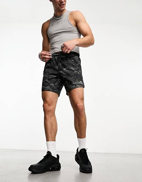 Nike Running Trail Stride Dri-Fit shorts in black