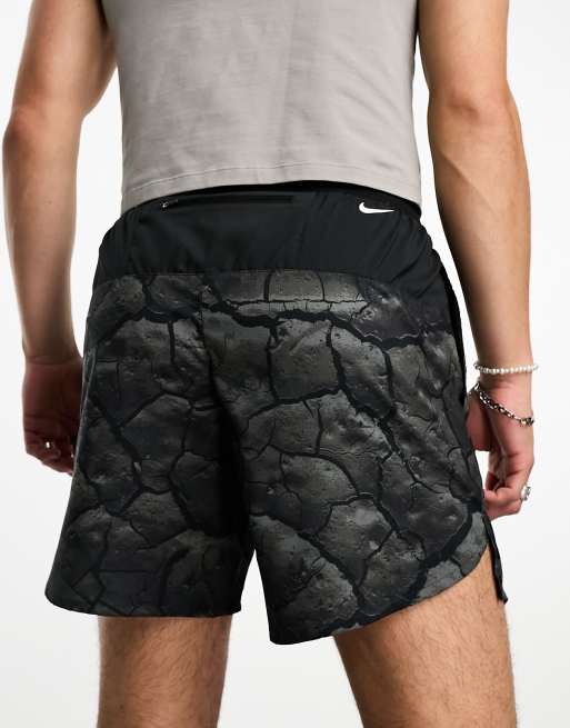 Nike Running Trail Stride Dri Fit shorts in black ASOS