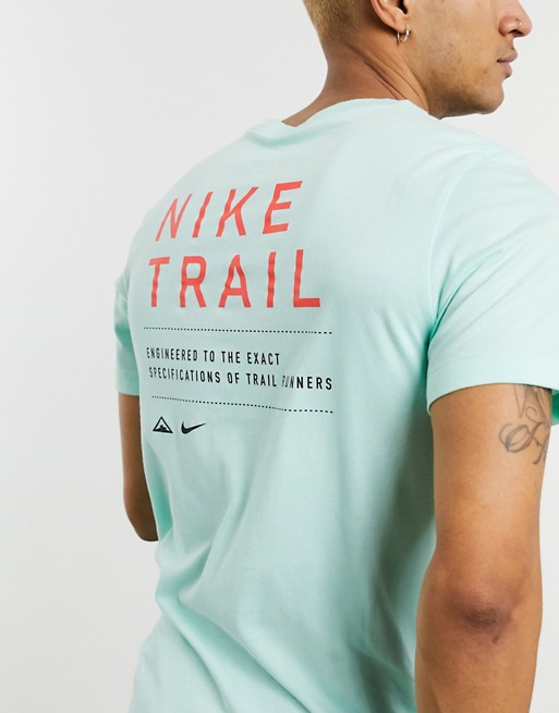 Nike Running trail t-shirt in green
