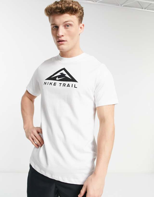 Nike Running Trail t-shirt in white