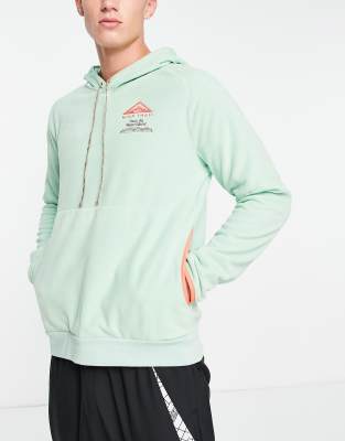 Nike Running Trail Tour Du Mont Blanc hooded sweat in mint green - ASOS Price Checker