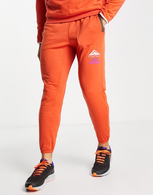 Nike Running Trail Tour Du Mont Blanc joggers in dark orange