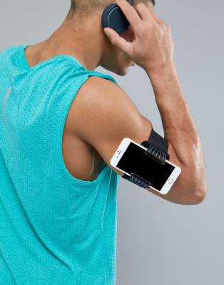 Nike Running universal phone arm band in black n.ra.58.043.os | ASOS