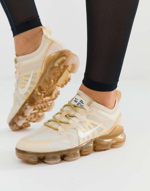 Vapormax blanche store et doré