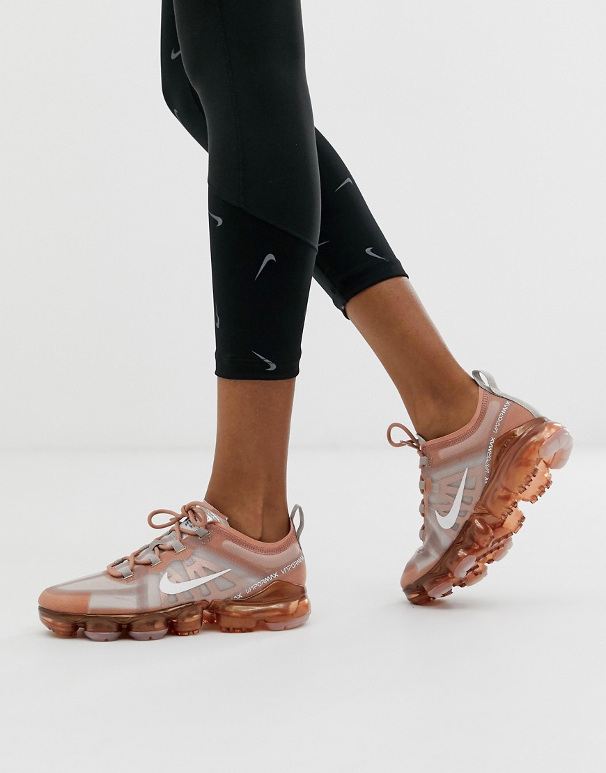 Nike Running - Vapormax 19 - Sneakers a rete oro rosa-Viola