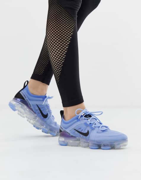 nike running vapormax 19 trainers in blue