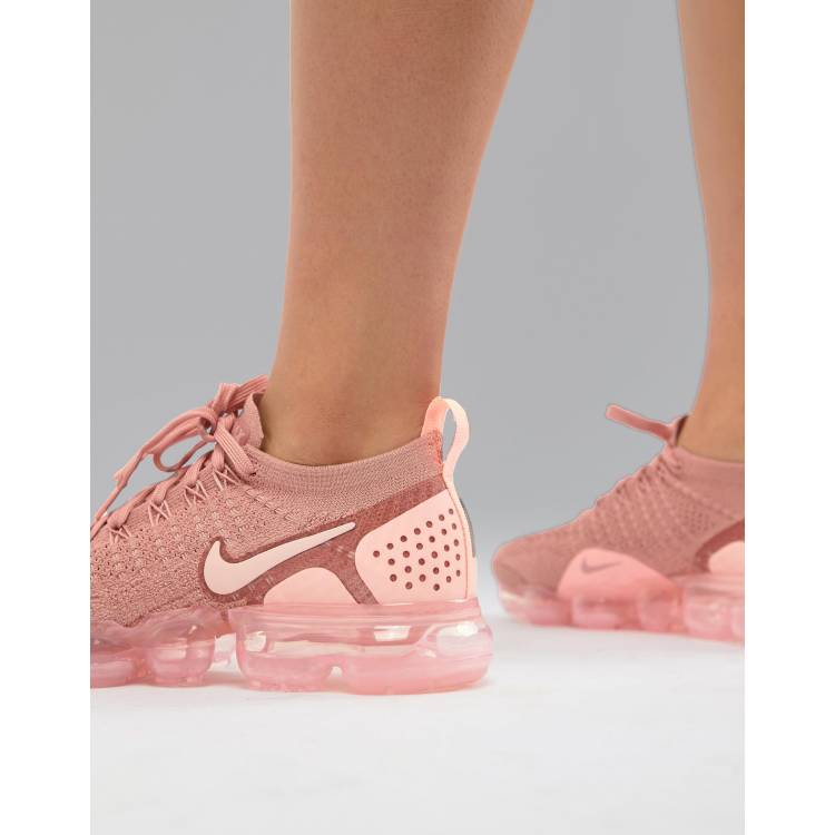 Vapormax blanche cheap et rose