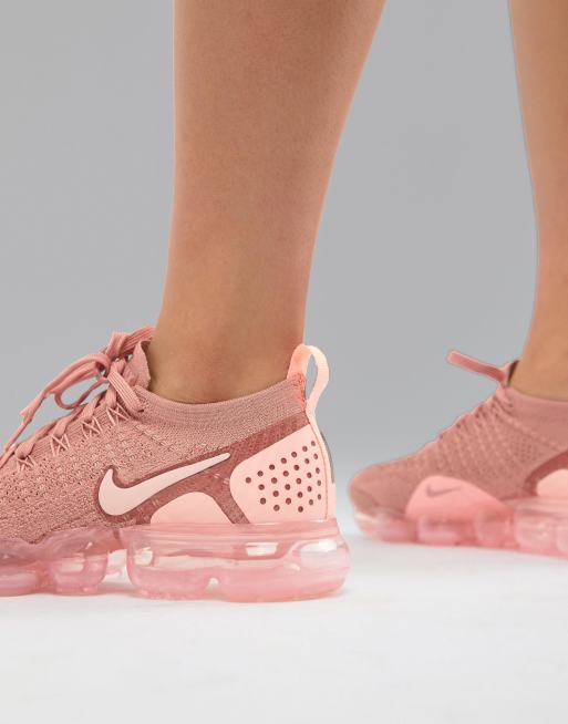 Nike Running VaporMax Flyknit Baskets Rose ASOS