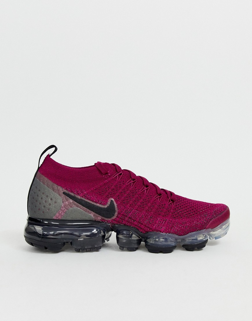 Nike Running - Vapormax flyknit - Sneakers color lampone-Viola