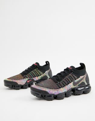 nike running vapormax flyknit trainers in black