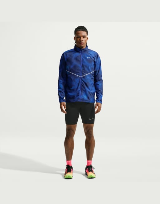 Nike Running veste imprimée Miler Repel avec protection UV bleue pour homme, 4 de 4