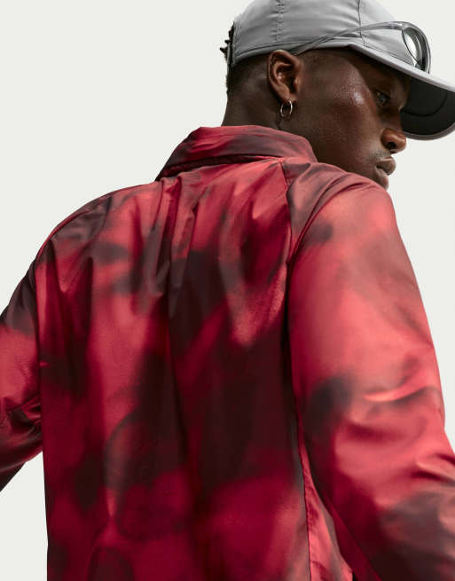 Nike Running veste imprimée Miler Repel protection UV Homme rouge, 2 de 4