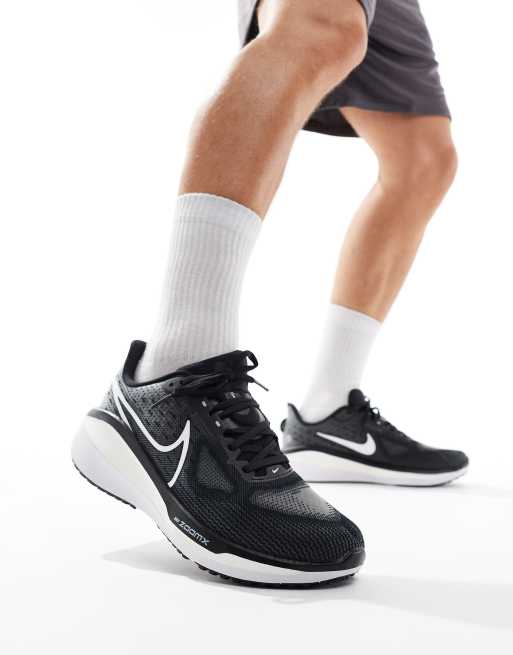 Nike Running Vomero 17 sneakers in black and white ASOS