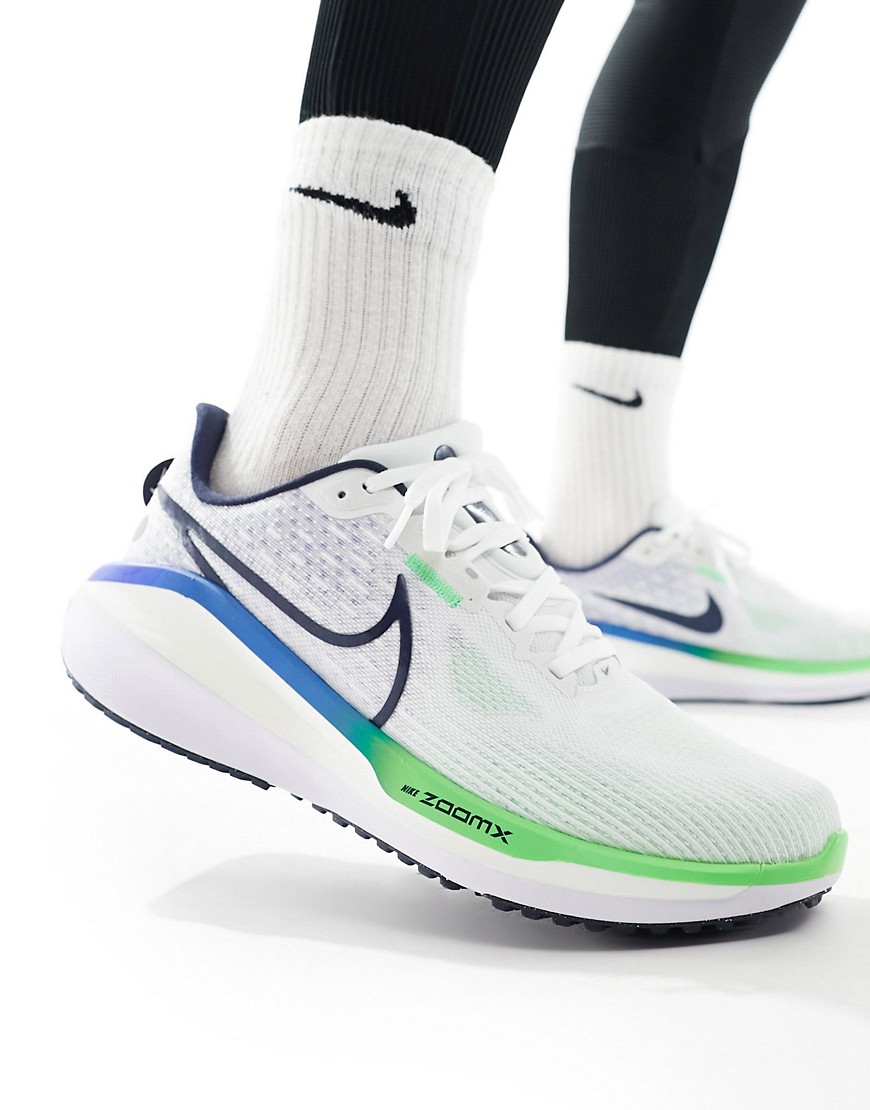 Vomero 17 sneakers in white, blue and green