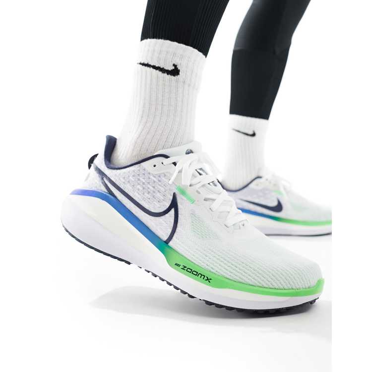 Nike shoes blue and green hotsell