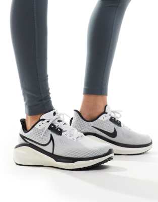 Nike Running Vomero 17 trainers in white and black