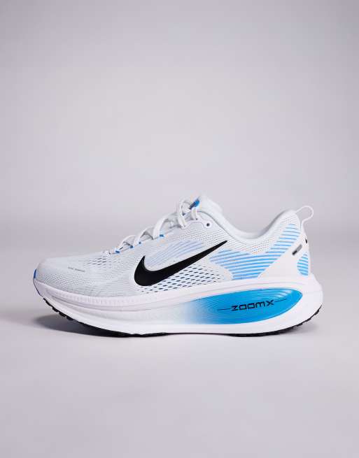 Nike Running Vomero 18 sneakers in white and blue | ASOS