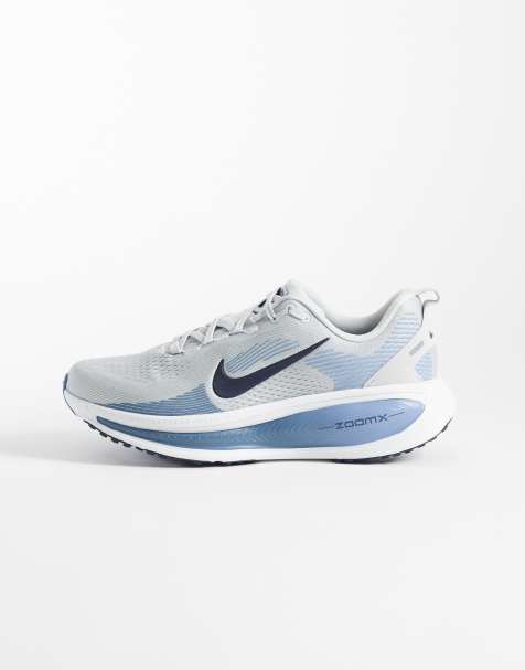 Nike Running Vomero 18 sneakers in white and blue - view 1