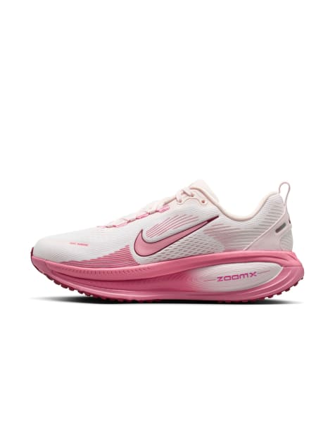 Nike Running Vomero 18 sneakers in white and pink - view 1