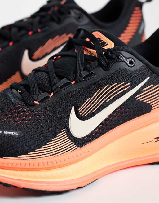 Nike Running Vomero 18 trainers in black and orange, 4 of 5