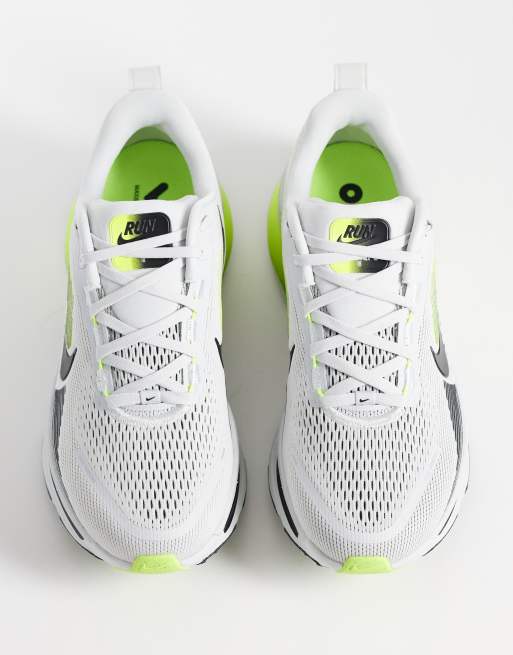 Nike Running Vomero 18 trainers in white & yellow, 2 of 5