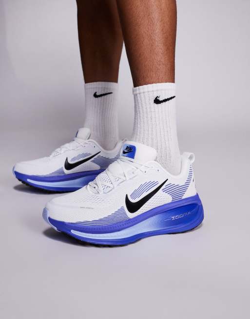Nike Running – Vomero 18 – Vita och blå träningsskor, 3 av 5