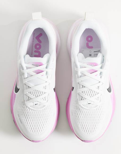 Nike Running Vomero 18 - zapatillas de deporte blancas y rosas, 2 de 5