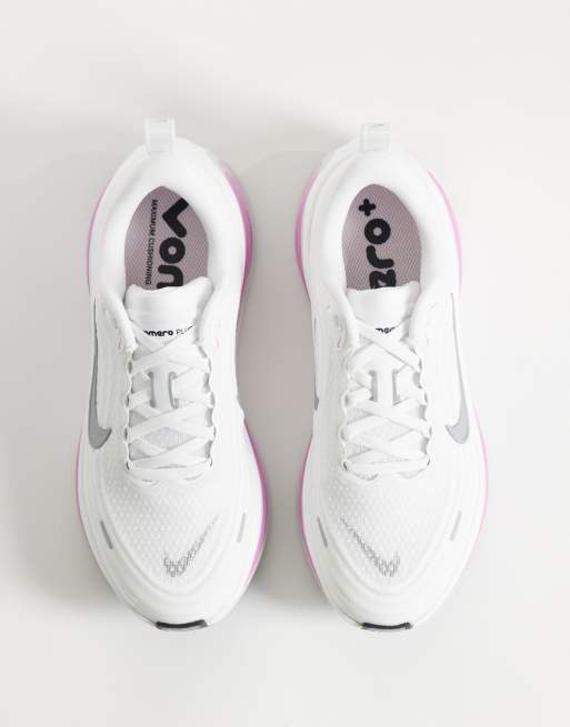 Nike Running - Vomero Plus - Sneakers i hvid/lyserød, 2 af 5