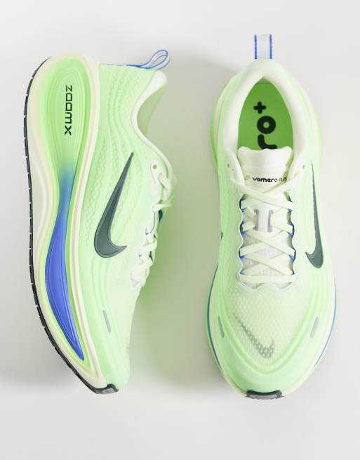 Nike Running Vomero Plus sneakers in neon green, 3 of 5