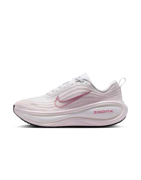 Nike Running Vomero Plus sneakers in white and pink - view 1
