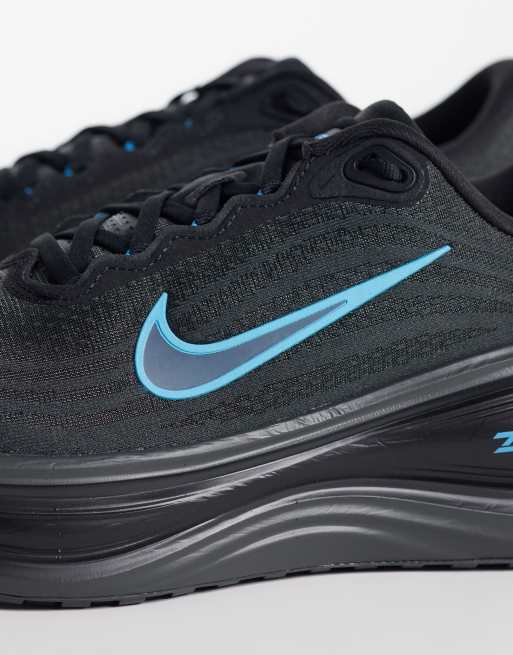 Nike Running Vomero Plus trainers in black & blue, 2 of 5