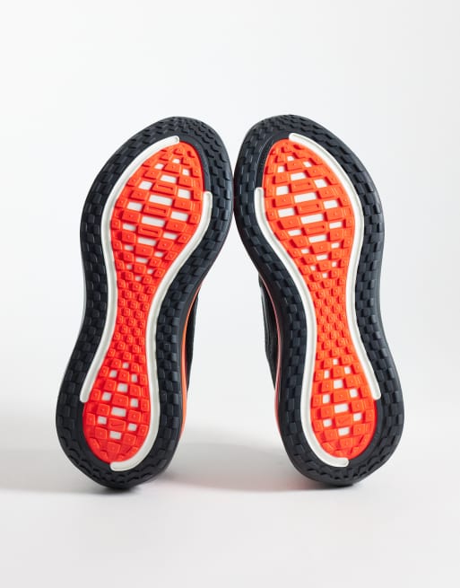 Nike Running Vomero Plus trainers in black & red, 5 of 5