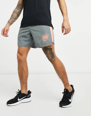 nike 7 inch shorts grey