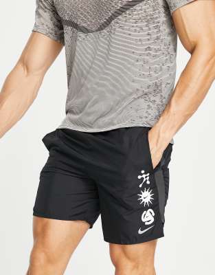 Nike Running Wild Run Challenger Dri-FIT 7 inch shorts in black - ASOS Price Checker