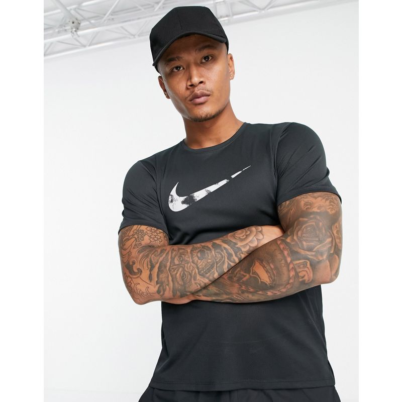 Activewear ZzWNi Nike Running - Wild Run - T-shirt grigio scuro con logo Nike