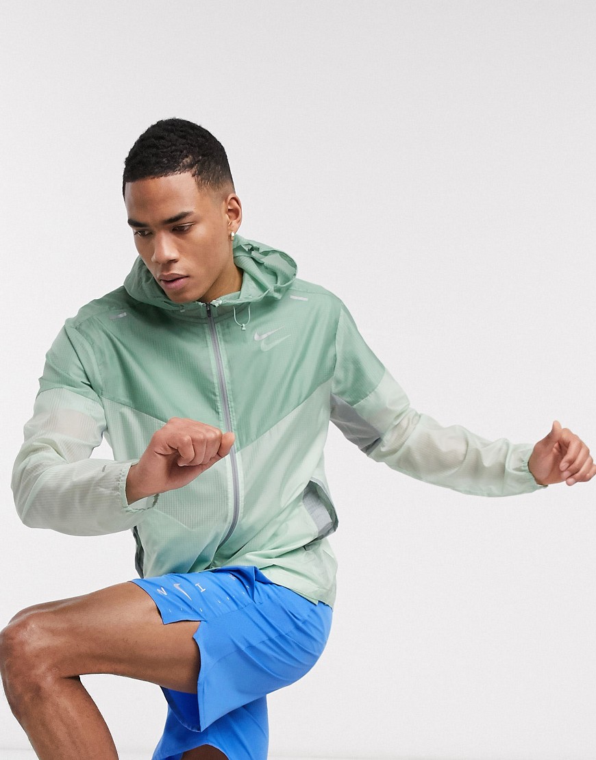 Nike Running – Windrunner – Grön jacka med huva