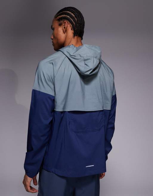 Nike Running - Windrunner - Jack in marineblauw en grijs, 3 van 5