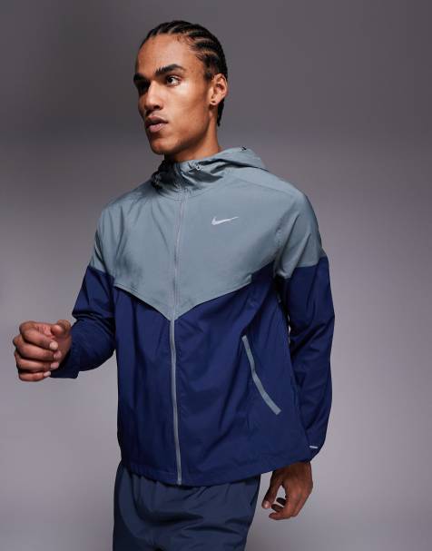 Nike Running - Windrunner - Veste - Marine et gris - view 1
