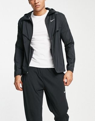 Nike Running Windrunner water repellent jacket in black