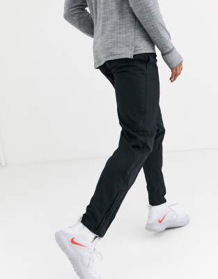 nike running woven joggers in black