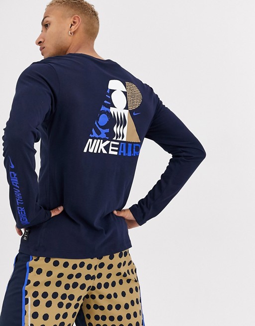 Nike Running x Cody Hudson long sleeve t-shirt in navy