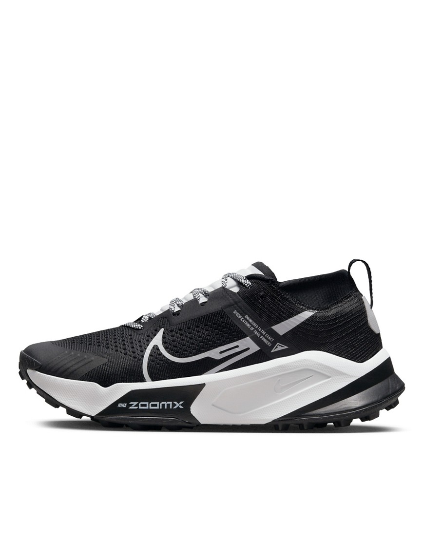 Nike Running Zegama sneakers in black and white