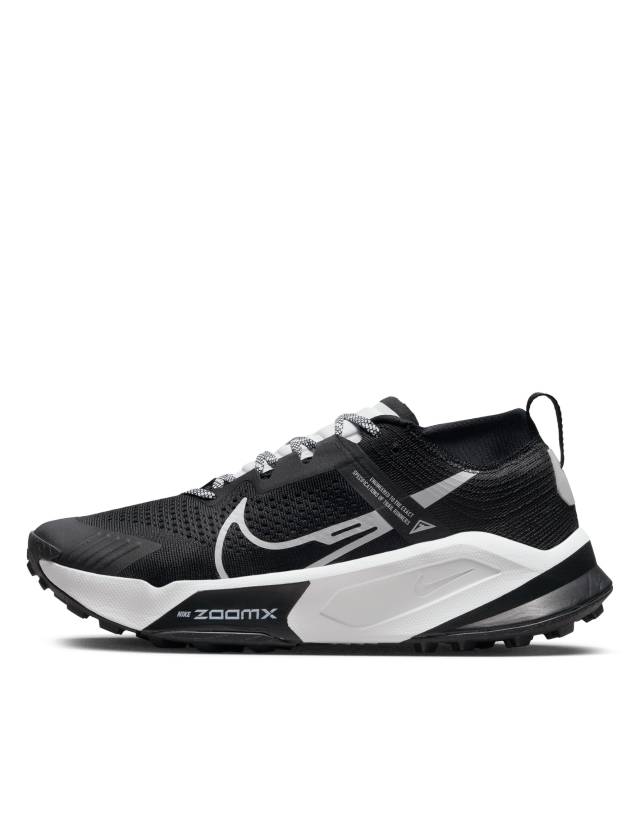 Nike Running Zegama sneakers in black and white